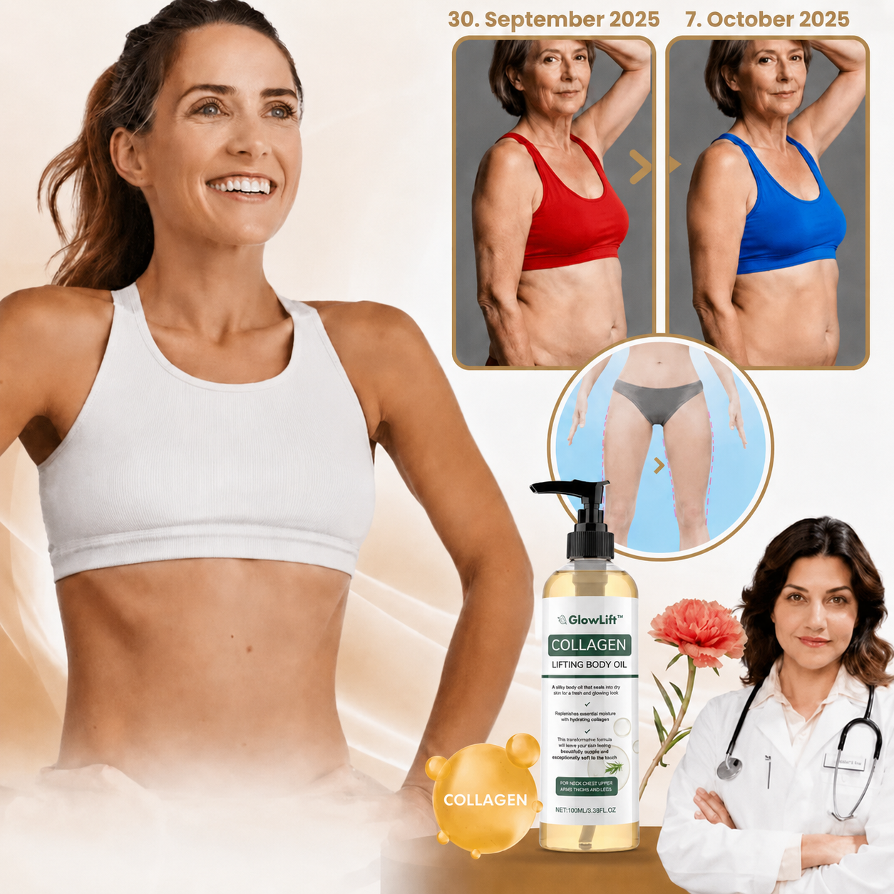 GlowLift™ | Strafft, liftet und regeneriert erschlaffte Haut um bis zu 98 % innerhalb von 24 Stunden!