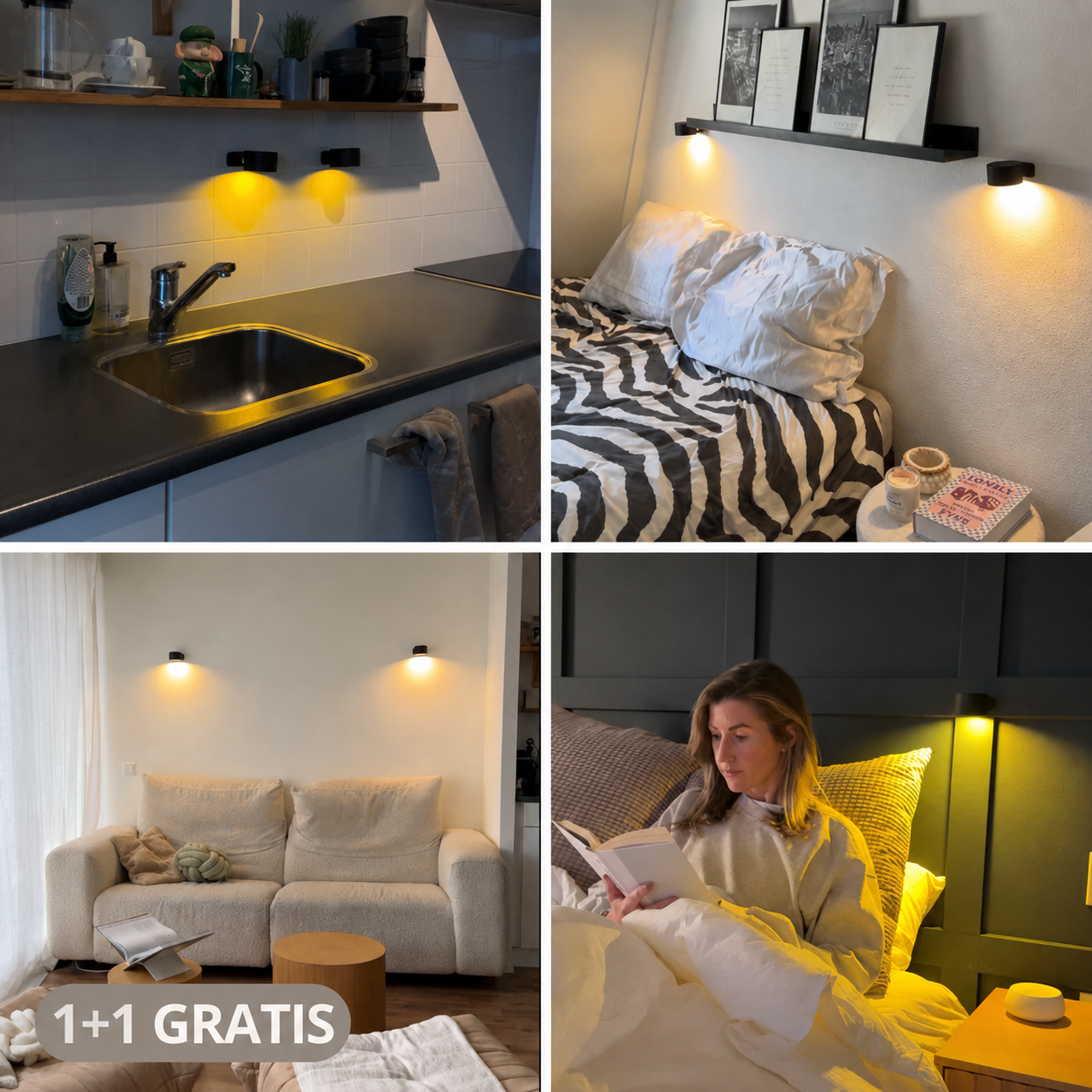 ENDURA™ Wandlampe | Anbringen und fertig! (1+1 GRATIS)